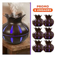 Pack6 Aparato para Ambientes Cerrados con Funcion Humificadora 12x11cm Marron